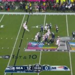 O touchdown de Barner quebra o coração de Pats no Super Bowl 60