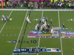 O touchdown de Barner quebra o coração de Pats no Super Bowl 60 O touchdown de Barner quebra o coração de Pats no Super Bowl 60