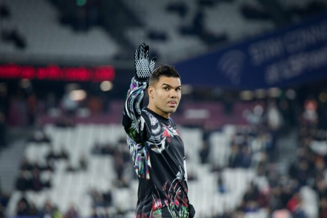 O veterano do Man Utd, Casemiro, voou para os EUA para avaliar uma possível transferência para o Inter Miami
