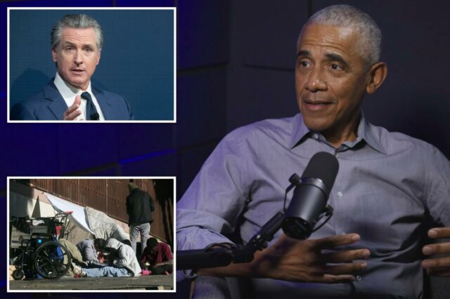 Obama critica 'atrocidade' dos moradores de rua em Los Angeles Obama critica 'atrocidade' dos moradores de rua em Los Angeles em ataque a Gavin Newsom