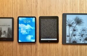 Os 7 melhores leitores eletrônicos para comprar: comparando Kindles, Kobos, iPads e muito mais Um Kindle Paperwhite, um Nook GlowLight 4 Plus e um Kindle Scribe