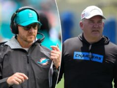 Os jatos trazem Greg Roman e Darrell Bevell para entrevistas pessoais enquanto a busca por OC continua O coordenador ofensivo do Los Angeles Chargers, Greg Roman.