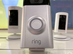 Os produtos Amazon Ring expandem a rede alimentada por IA para ajudar a encontrar cães perdidos Câmeras de segurança em exibição.