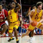 Braden Questioner de Nebraska e Chad Baker-Mazara da USC