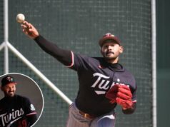 Pablo Lopez, dos gêmeos, rasgou a UCL em uma lesão brutal no treinamento de primavera O arremessador do Minnesota Twins, Pablo Lopez, lança durante um treino de beisebol na primavera.
