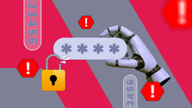 Uma torre de PC para jogos preta com um logotipo ChatGPT e um balão de mensagem 'Consertando...' em um fundo vermelho e verde.