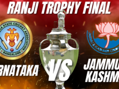 Placar KAR x J&K AO VIVO, atualizações finais do Troféu Ranji: Jammu e Caxemira buscam o título inaugural, enfrentam Karntaka Placar KAR x J&K AO VIVO, atualizações finais do Troféu Ranji: Jammu e Caxemira buscam o título inaugural, enfrentam Karntaka