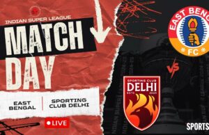 Pontuação AO VIVO de East Bengal x Sporting Club Delhi, ISL 2025-26: Red and Gold Brigade busca ganhar impulso, EBFC x SCD, início das 17h Pontuação AO VIVO de East Bengal x Sporting Club Delhi, ISL 2025-26: Red and Gold Brigade busca ganhar impulso, EBFC x SCD, início das 17h