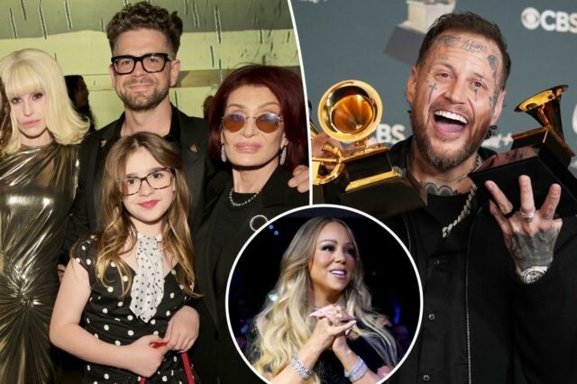 Por dentro das festas do Grammy 2026: Mariah Carey, Jelly Por dentro das festas do Grammy 2026: Mariah Carey, Jelly Roll, Sharon Osbourne e mais