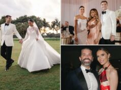 Por dentro do casamento repleto de estrelas e cheio de MAGA do guru do podcast de Trump Por dentro do casamento repleto de estrelas e cheio de MAGA do guru do podcast de Trump