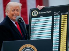 Por que processei Trump por causa de tarifas – e por que ganhei Rick Woldenberg, CEO da Learning Resources e da hand2mind, posa em frente ao logotipo e aos produtos da hand2mind.