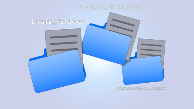 Um smartphone com o logotipo do Google Docs, ícone de microfone, balão de comentários e ícone de engrenagem em um fundo azul