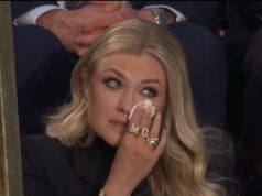 Presidente Trump homenageia Charlie Kirk no Estado da União, Erika presente estado da união-erika-kirk-kal-02-24-2026