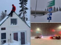 Primeira foto do local da avalanche mortal no Lago Tahoe – enquanto o resgatador fala em cabanas cobertas de neve Primeira foto do local da avalanche mortal no Lago Tahoe – enquanto o resgatador fala em cabanas cobertas de neve