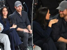 Príncipe Harry e Meghan Markle foram vistos curtindo o NBA All-Stars Game em Los Angeles Príncipe Harry e Meghan Markle foram vistos curtindo o NBA All-Stars Game em Los Angeles