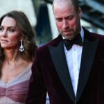 O Príncipe e a Princesa de Gales aparecem na cerimônia de premiação do BAFTA em Londres.