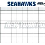 Quadrados do Super Bowl 2026: modelo de caixas para impressão para Seahawks vs.