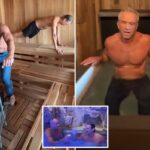 Robert F. Kennedy Jr. em um banho de gelo.