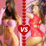 ROSA VS. VERMELHO: Senhoras em lingerie rendada, quem você prefere?!