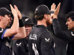 Ravindra reivindica quatro postigos; Nova Zelândia vence por 61 corridas contra o Sri Lanka Ravindra reivindica quatro postigos; Nova Zelândia vence por 61 corridas contra o Sri Lanka