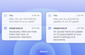 Read AI lança um ‘gêmeo digital’ baseado em e-mail para ajudá-lo com agendamentos e respostas Read AI lança um 'gêmeo digital' baseado em e-mail para ajudá-lo com agendamentos e respostas