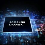 Relatório incompleto afirma que a Apple caiu na estratégia de negociação da Samsung sobre memória | Gráfico promocional mostra chip de memória Samsung LPDDR5X