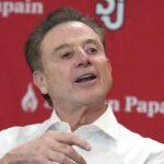 St. John's Red Storm head coach Rick Pitino at press conference