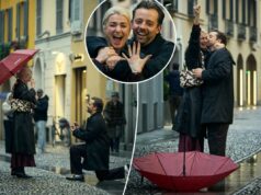 Rivais da patinação olímpica se envolvem em Milão no Dia dos Namorados Rivais da patinação olímpica se envolvem em Milão no Dia dos Namorados