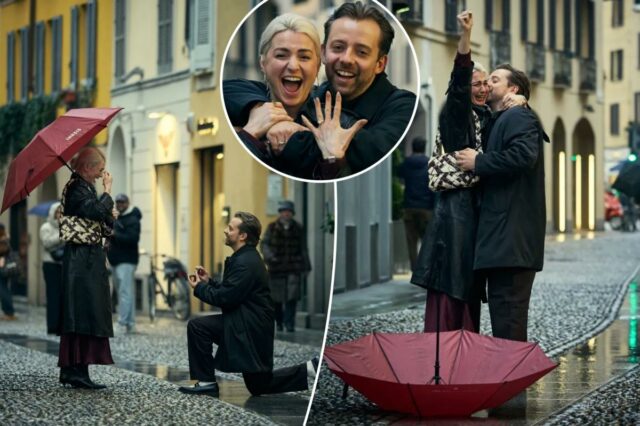 Rivais da patinação olímpica se envolvem em Milão no Dia dos Namorados
