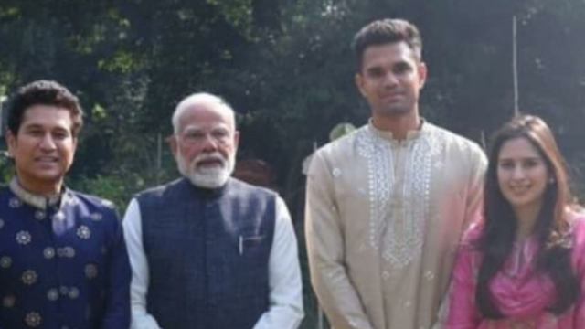 Sachin Tendulkar estende o convite de casamento do filho Arjun ao PM Narendra Modi
