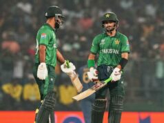 Sahibzada Farhan e Fakhar Zaman registram a maior parceria na história da Copa do Mundo T20 Sahibzada Farhan e Fakhar Zaman registram a maior parceria na história da Copa do Mundo T20