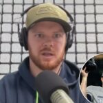 Sam Darnold entra em campo após o jogo de futebol americano do NFC Championship NFL contra o Los Angeles Rams, domingo, 25 de janeiro de 2026, em Seattle. O Seattle Seahawks venceu o Los Angeles Rams por 31 a 27.