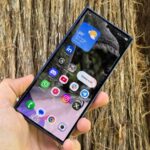 Uma tela do telefone mostrando o espaço privado desbloqueado