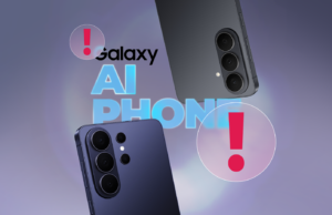 Samsung diz que o Galaxy S26 não é um smartphone e isso é uma aposta perigosa Samsung Galaxy Z Fold 6 mostrando diferentes imagens desenhadas por IA