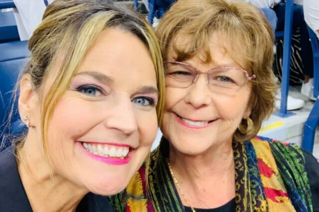 Savannah Guthrie com sua mãe, Nancy Guthrie.