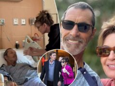 Sarah Palin em tocante cena de hospital com Ron Duguay durante a batalha contra o câncer no Estágio 4 Sarah Palin em tocante cena de hospital com Ron Duguay durante a batalha contra o câncer no Estágio 4