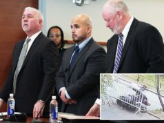 Sargento da polícia de Nova York condenado por arremesso fatal, primeiro policial considerado culpado de matar alguém em Nova York em uma década Réu Erk Duran em seu julgamento.