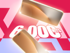 Seu telefone tem 6.000 nits de brilho – boa sorte em encontrá-los Três smartphones com sinais 'X' vermelhos nas etiquetas de especificações de bateria, câmera, memória, tela, rede e processador.