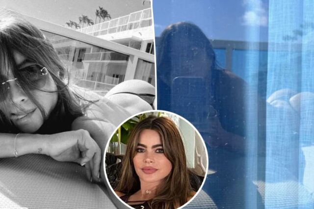 Sofia Vergara, 53, abandona a blusa e usa a parte Sofia Vergara, 53, abandona a blusa e usa a parte de baixo do biquíni fio-dental para fotos atrevidas em uma escapadela tropical