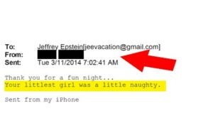 Solicita que um dos e-mails mais assustadores de Epstein não seja editado A mídia social está exigindo que o DOJ cancele a redação do nome de alguém que enviou um e-mail para Jeffrey Epstein dizendo: ‘Sua filha mais nova era um pouco travessa’