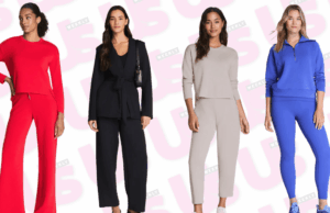 Spanx obteve grandes descontos em Loungewear – até 65% de desconto Leo Eberlin é visto usando óculos de sol tipo gatinho sem aro com lentes laranja e armação superior cinza estruturada de & Other Stories; duas peças marrons da Arket, composta por jaqueta com carcela de botões marrom escuro, gola e bolsos grandes no peito, calça larga com vinco; uma bolsa “Kelly” de couro bege da Hermès; e salto alto pontudo de couro marrom de Christian Loubouti em 03 de outubro de 2024 em Berlim, Alemanha.