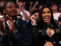 Stefon Diggs, do Patriots, não descarta a proposta de Cardi B após o Super Bowl Cardi B grita ao ver a vitória de Stefon Diggs no playoff do New England Patriots contra o Houston Texans