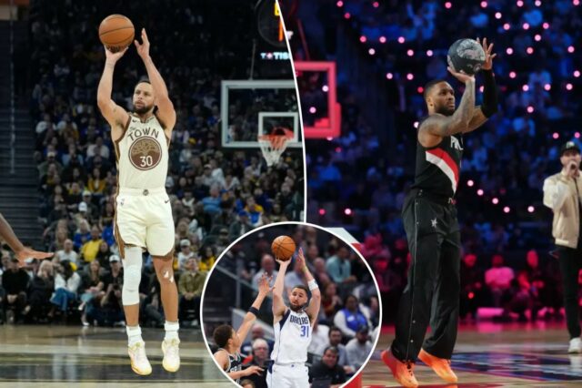Steph Curry e Damian Lillard se comprometem com o concurso Steph Curry e Damian Lillard se comprometem com o concurso de tiro de 3 pontos de 2027