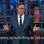 Stephen Colbert reage ao ser mencionado nos arquivos de Epstein