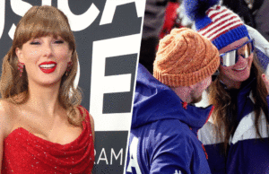 Taylor Swift parabeniza a atleta olímpica Breezy Johnson por seu envolvimento com a letra de Sweet Song O anel de noivado de Breezy Johnson.