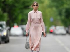 Tchau, jeans! Estamos trocando jeans por vestidos soltos, mas que definem a cintura vestir