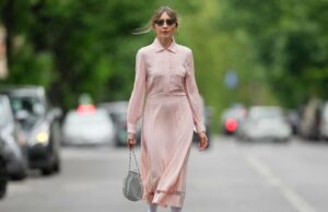 Tchau, jeans! Estamos trocando jeans por vestidos soltos, mas que definem a cintura vestir