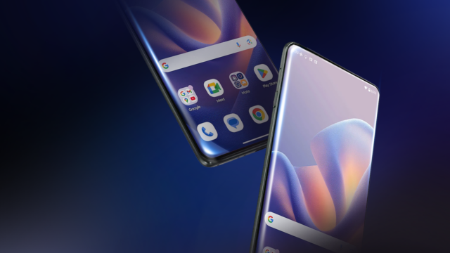 Três smartphones exibidos acima de uma lista de especificações marcadas com ícones X vermelhos.