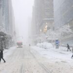 Tempestade de inverno 'épica' atingindo a costa leste com neve vista do espaço