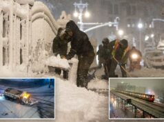 Tempestade histórica paralisa Nova York enquanto o ciclone bomba despeja mais de 33 centímetros de neve – com mais esperado Tempestade histórica paralisa Nova York enquanto o ciclone bomba despeja mais de 33 centímetros de neve – com mais esperado